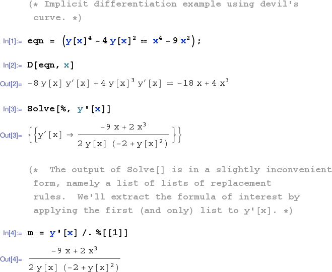 implicit differentiation formula